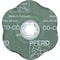 Pferd COMBICLICK CONTOUR Fiber Disc, 5'' Dia, 60 Grit, Ceramic oxide CO-COOL 40800 - alternate 3